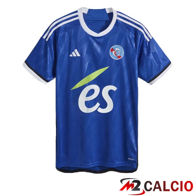 Maglie Calcio Personalizzate,Tute Calcio Squadre,Maglia Nazionale Italiana Calcio | Maglia Calcio RC Strasbourg Alsace Prima Blu 2023/2024