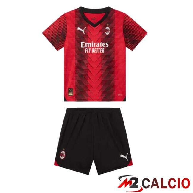 Dove Comprare Nuove Maglia AC Milan Bambino 2022 2023 2024 Basso Prezzo  Originali