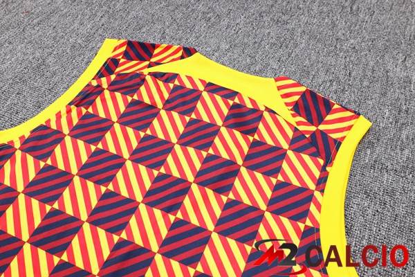 Canotta Calcio FC Barcellona + Pantaloncini Giallo 2023/2024