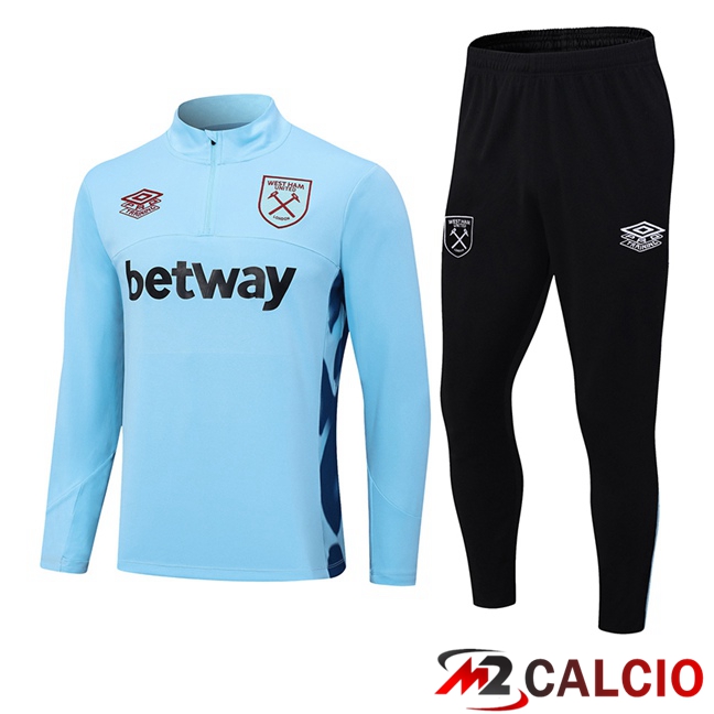 Maglie Calcio Personalizzate,Tute Calcio Squadre,Maglia Nazionale Italiana Calcio | Insieme Tuta Calcio West Ham Blu 2023/2024