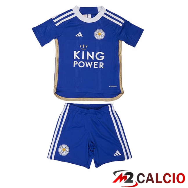 Maglie Calcio Personalizzate,Tute Calcio Squadre,Maglia Nazionale Italiana Calcio | Maglie Calcio Leicester City Bambino Prima Blu 2023/2024