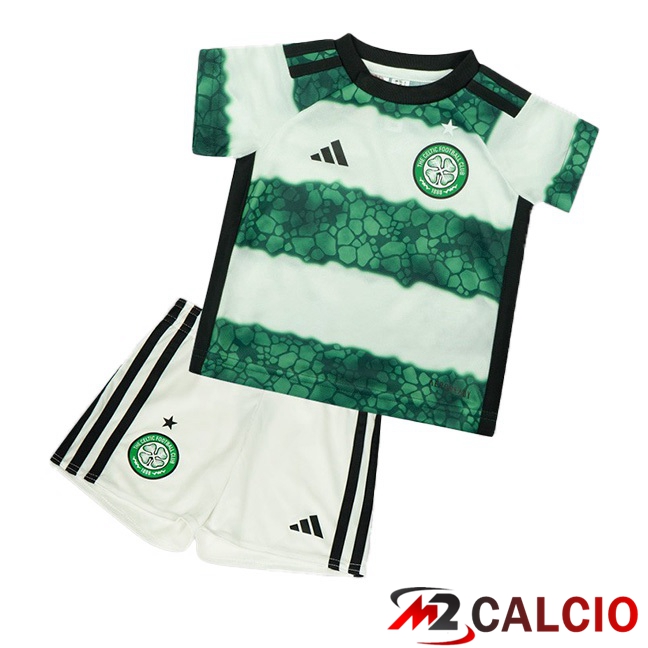 Maglie Calcio Personalizzate,Tute Calcio Squadre,Maglia Nazionale Italiana Calcio | Maglie Calcio Celtic FC Bambino Prima Verde Bianco 2023/2024
