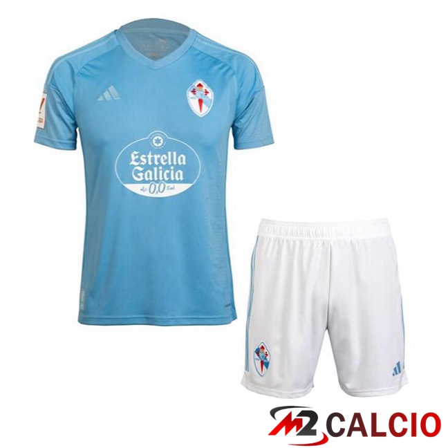 Maglie Calcio Personalizzate,Tute Calcio Squadre,Maglia Nazionale Italiana Calcio | Maglie Calcio Celta Vigo Bambino Prima Blu 2023/2024