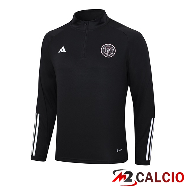 Maglie Calcio Personalizzate,Tute Calcio Squadre,Maglia Nazionale Italiana Calcio | Felpa Allenamento Inter Miami CF Nero 2023/2024