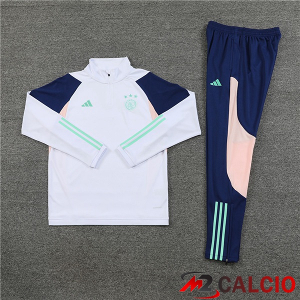 Insieme Tuta Calcio AFC Ajax Bianco 2023/2024