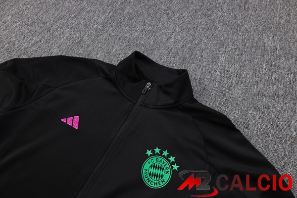 Insieme Tuta Calcio - Giacca Bayern Monaco Nero 2023/2024