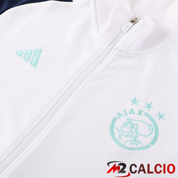 Insieme Tuta Calcio - Giacca AFC Ajax Bianco 2023/2024
