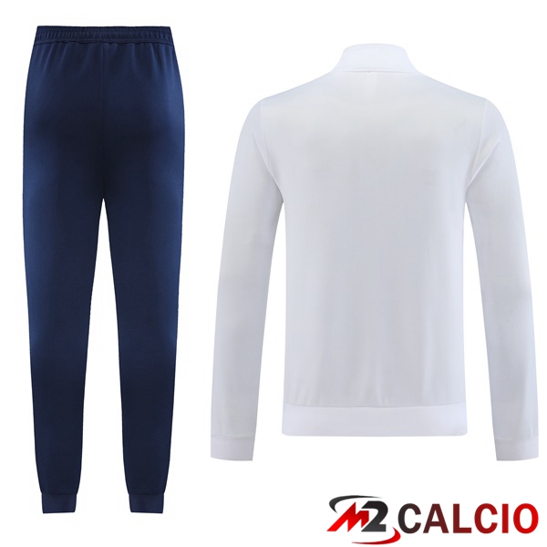 Insieme Tuta Calcio - Giacca Real Madrid Bianco 2023/2024