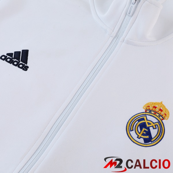 Insieme Tuta Calcio - Giacca Real Madrid Bianco 2023/2024