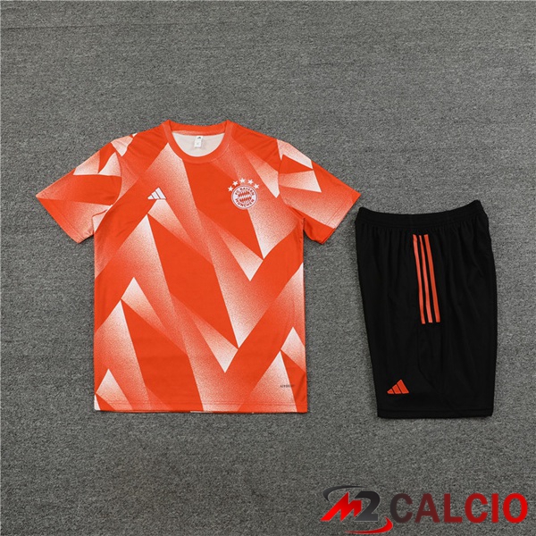 T Shirt Allenamento Bayern Monaco + Pantaloncini Arancia 2023/2024