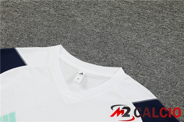 T Shirt Allenamento AFC Ajax + Pantaloncini Bianco 2023/2024