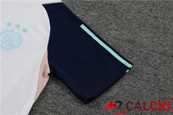 T Shirt Allenamento AFC Ajax + Pantaloncini Bianco 2023/2024