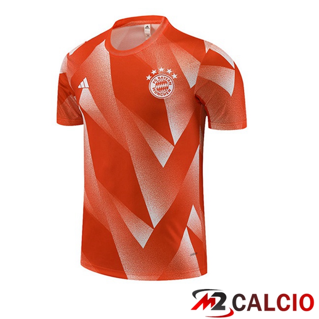 Maglie Calcio Personalizzate,Tute Calcio Squadre,Maglia Nazionale Italiana Calcio | T Shirt Allenamento Bayern Monaco Arancia 2023/2024