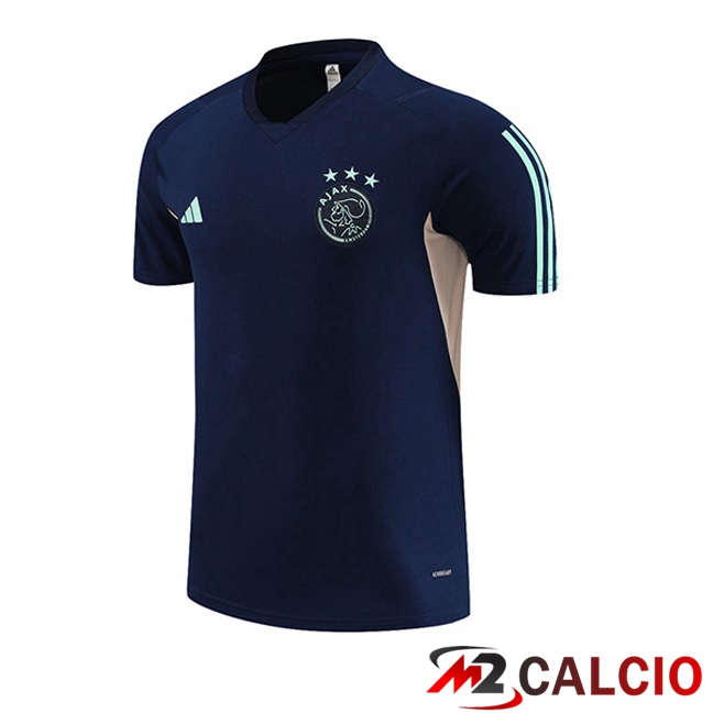 T Shirt Allenamento AFC Ajax Blu Reale 2023/2024