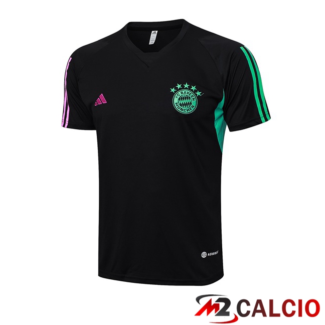 Maglie Calcio Personalizzate,Tute Calcio Squadre,Maglia Nazionale Italiana Calcio | T Shirt Allenamento Bayern Monaco Nero 2023/2024