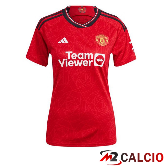Maglie Calcio Personalizzate,Tute Calcio Squadre,Maglia Nazionale Italiana Calcio | Maglie Calcio Manchester United Donna Prima Rosso 2023/2024