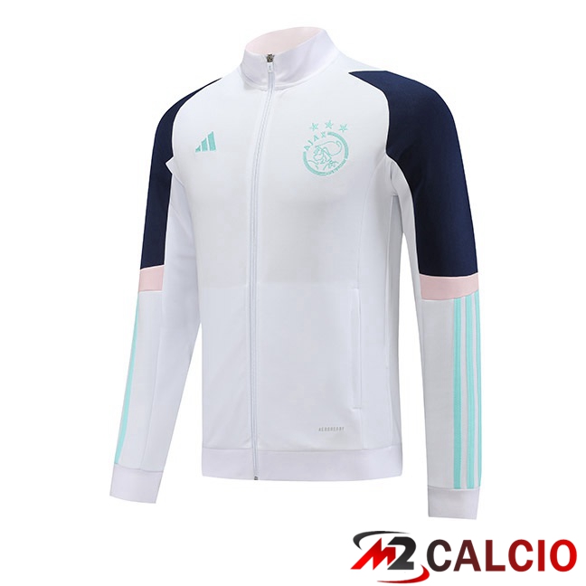 Maglie Calcio Personalizzate,Tute Calcio Squadre,Maglia Nazionale Italiana Calcio | Giacca Calcio AFC Ajax Bianco 2023/2024