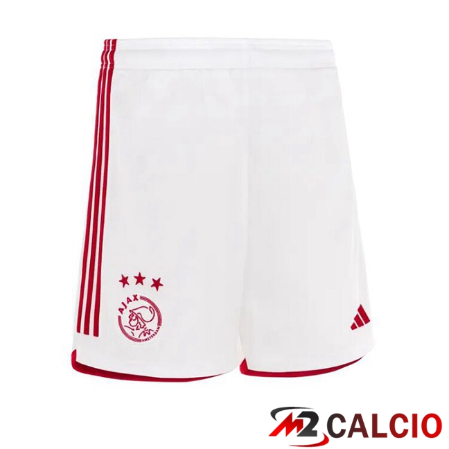 Maglie Calcio Personalizzate,Tute Calcio Squadre,Maglia Nazionale Italiana Calcio | Pantaloncini Calcio AFC Ajax Prima Bianco 2023/2024