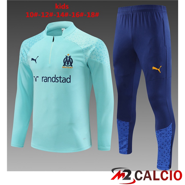 Insieme Tuta Calcio Marsiglia OM Bambino Verde 2023/2024