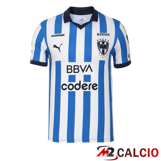 Maglie Calcio Personalizzate,Tute Calcio Squadre,Maglia Nazionale Italiana Calcio | Maglie Calcio CF Monterrey Prima Blu Bianco 2023/2024
