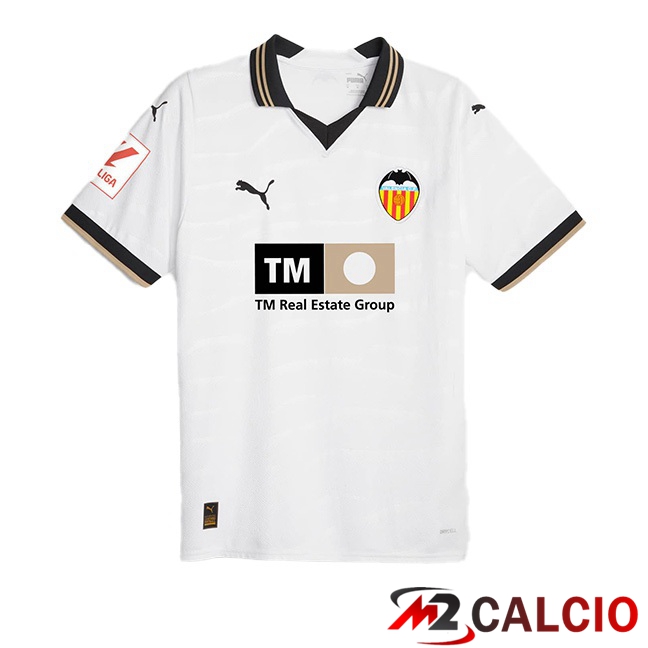 Maglie Calcio Personalizzate,Tute Calcio Squadre,Maglia Nazionale Italiana Calcio | Maglie Calcio Valencia CF Prima Bianco 2023/2024