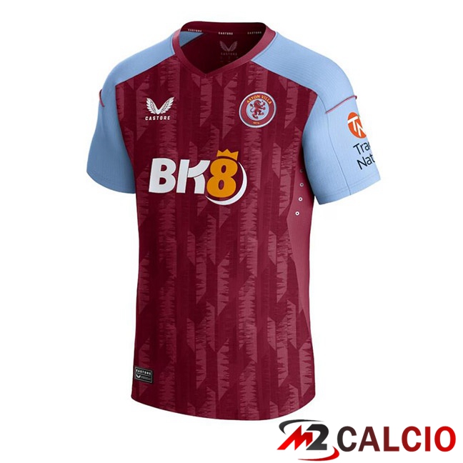 Maglie Calcio Personalizzate,Tute Calcio Squadre,Maglia Nazionale Italiana Calcio | Maglie Calcio Aston Villa Prima Rosso 2023/2024
