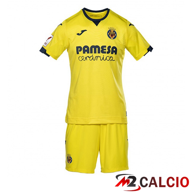 Maglie Calcio Personalizzate,Tute Calcio Squadre,Maglia Nazionale Italiana Calcio | Maglie Calcio Villarreal Bambino Prima Giallo 2023/2024