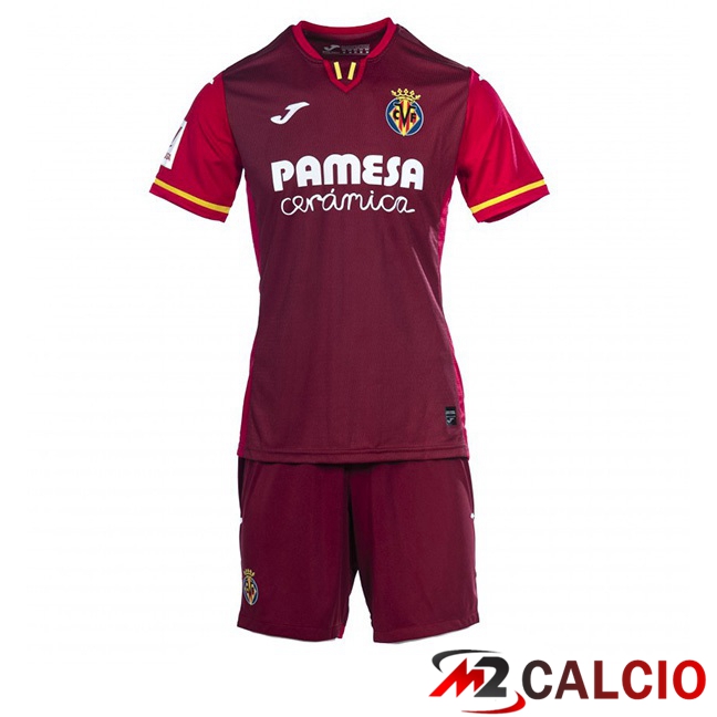 Maglie Calcio Personalizzate,Tute Calcio Squadre,Maglia Nazionale Italiana Calcio | Maglie Calcio Villarreal Bambino Seconda Rosso 2023/2024