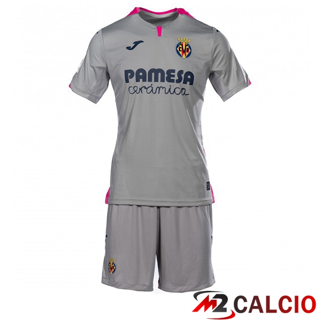 Maglie Calcio Personalizzate,Tute Calcio Squadre,Maglia Nazionale Italiana Calcio | Maglie Calcio Villarreal Bambino Terza Grigio 2023/2024