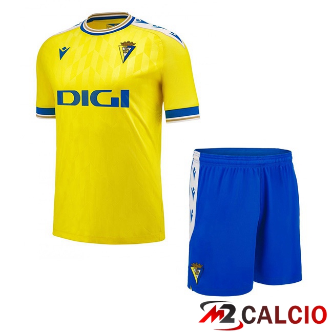 Maglie Calcio Personalizzate,Tute Calcio Squadre,Maglia Nazionale Italiana Calcio | Maglie Calcio Cadiz CF Bambino Prima Giallo 2023/2024