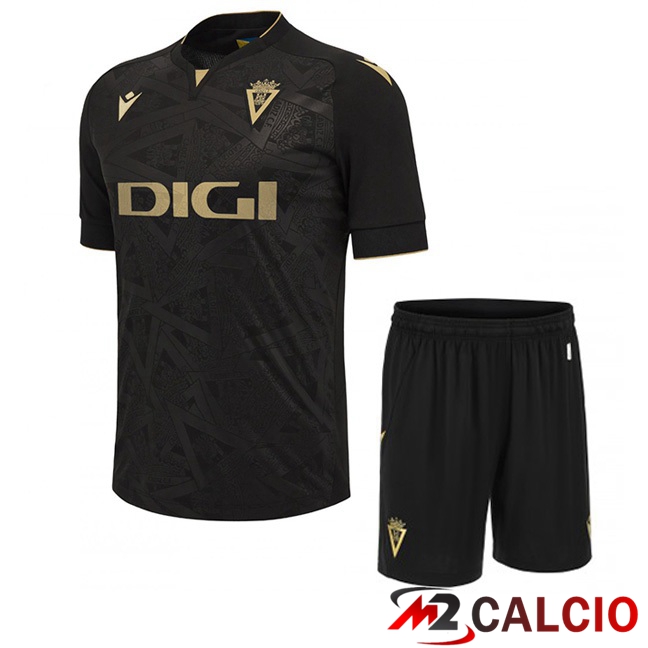 Maglie Calcio Personalizzate,Tute Calcio Squadre,Maglia Nazionale Italiana Calcio | Maglie Calcio Cadiz CF Bambino Seconda Nero 2023/2024
