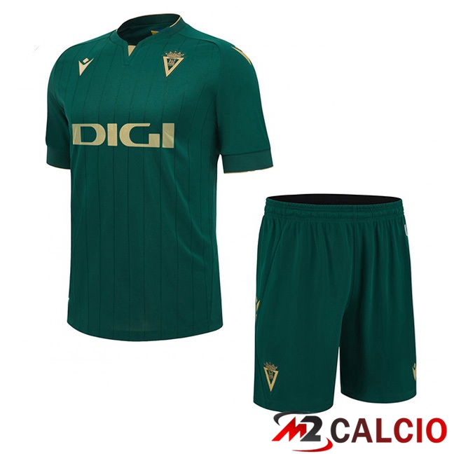 Maglie Calcio Personalizzate,Tute Calcio Squadre,Maglia Nazionale Italiana Calcio | Maglie Calcio Cadiz CF Bambino Terza Verde 2023/2024