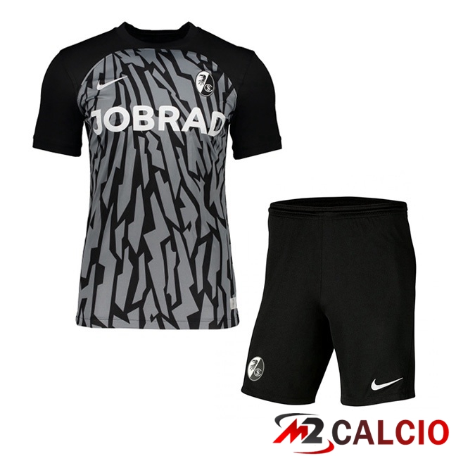 Maglie Calcio Personalizzate,Tute Calcio Squadre,Maglia Nazionale Italiana Calcio | Maglie Calcio SC Fribourg Bambino Seconda Grigio 2023/2024