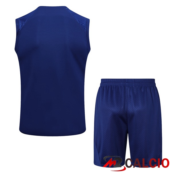 Canotta Calcio FC Barcellona + Pantaloncini Blu 2023/2024