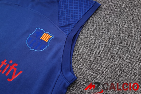 Canotta Calcio FC Barcellona + Pantaloncini Blu 2023/2024