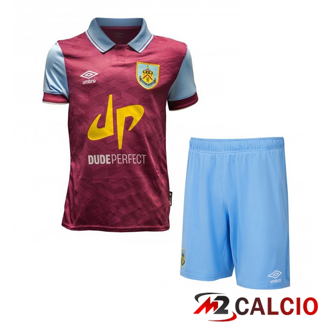 Maglie Calcio Personalizzate,Tute Calcio Squadre,Maglia Nazionale Italiana Calcio | Maglie Calcio Burnley Bambino Prima Rosso 2023/2024