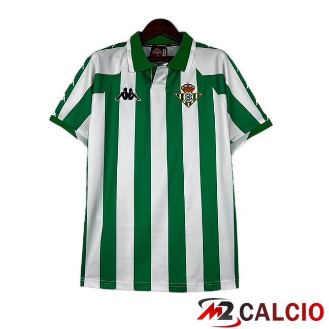 Maglie Calcio Personalizzate,Tute Calcio Squadre,Maglia Nazionale Italiana Calcio | Maglie Calcio Real Betis Retro Prima Bianco Verde 2000-2001
