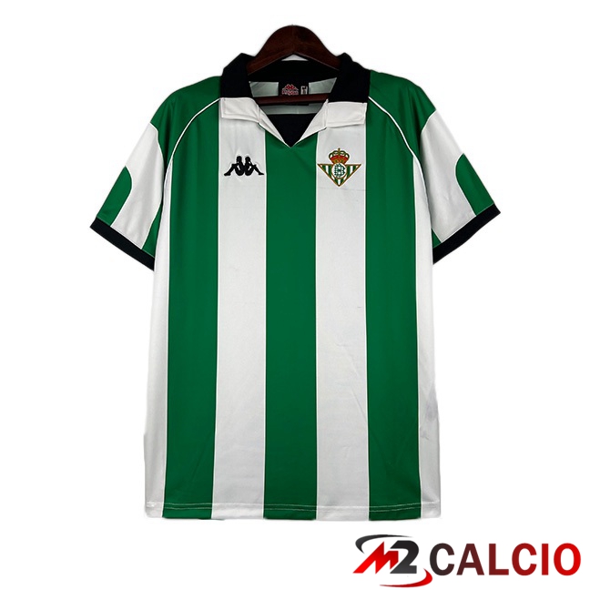 Maglie Calcio Personalizzate,Tute Calcio Squadre,Maglia Nazionale Italiana Calcio | Maglie Calcio Real Betis Retro Prima Bianco Verde 1998-1999