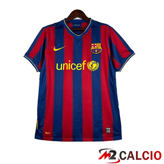 Maglie Calcio Personalizzate,Tute Calcio Squadre,Maglia Nazionale Italiana Calcio | Maglie Calcio FC Barcellona Retro Prima Rosso Blu 2009-2010