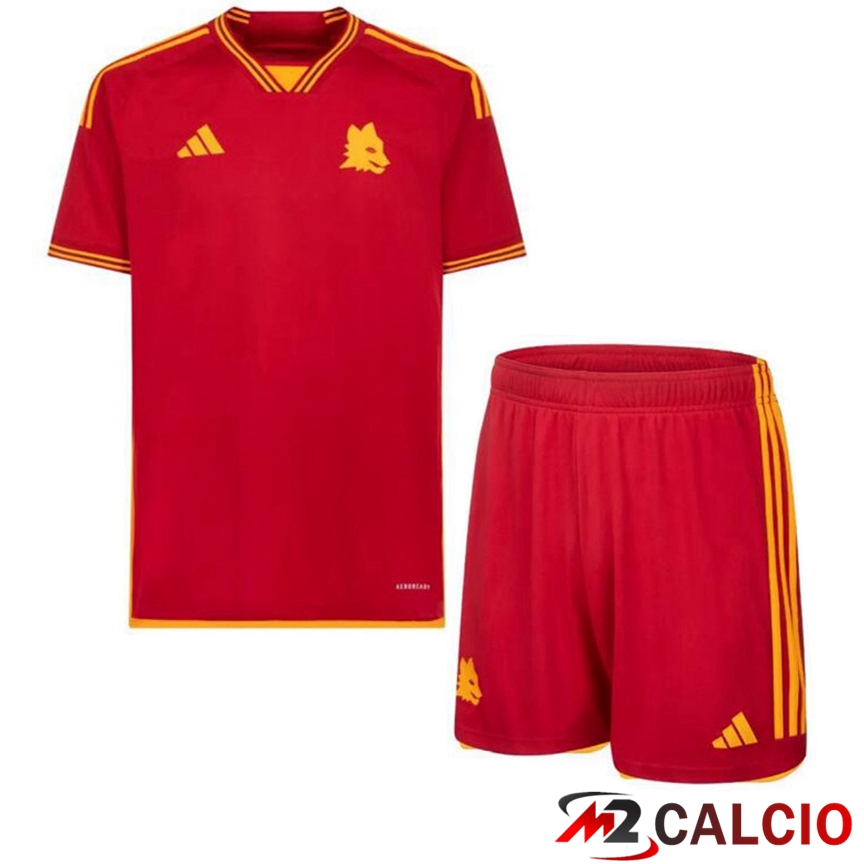 Maglie Calcio Personalizzate,Tute Calcio Squadre,Maglia Nazionale Italiana Calcio | Insieme Maglie Calcio AS Roma Prima + Pantaloncini 2023/2024