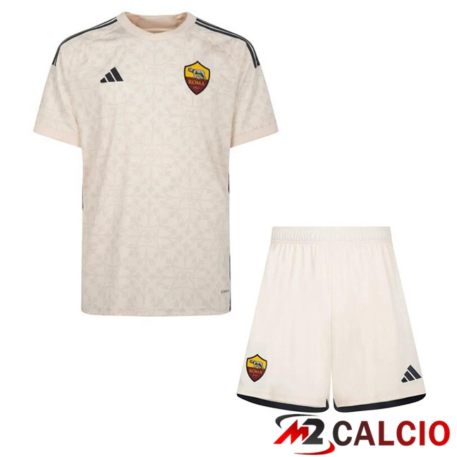 Maglie Calcio Personalizzate,Tute Calcio Squadre,Maglia Nazionale Italiana Calcio | Maglie Calcio AS Roma Bambino Seconda Giallo 2023/2024