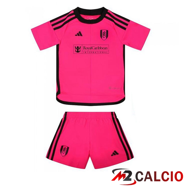 Maglie Calcio Personalizzate,Tute Calcio Squadre,Maglia Nazionale Italiana Calcio | Maglie Calcio Fulham FC Bambino Seconda Rosa 2023/2024