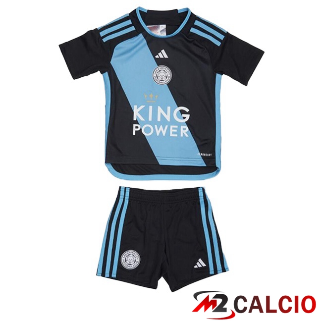 Maglie Calcio Personalizzate,Tute Calcio Squadre,Maglia Nazionale Italiana Calcio | Maglie Calcio Leicester City Bambino Seconda Blu Nero 2023/2024
