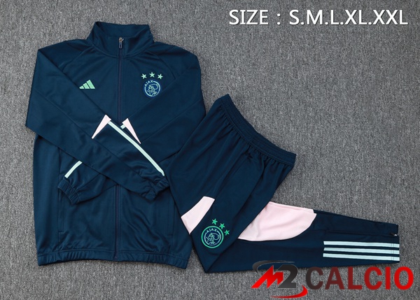 Insieme Tuta Calcio - Giacca AFC Ajax Blu Reale 2023/2024