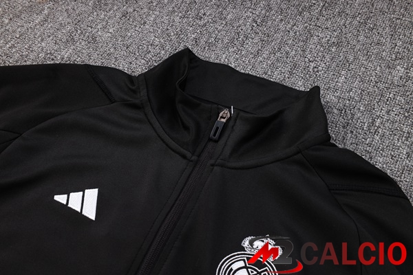 Insieme Tuta Calcio - Giacca Real Madrid Nero 2023/2024