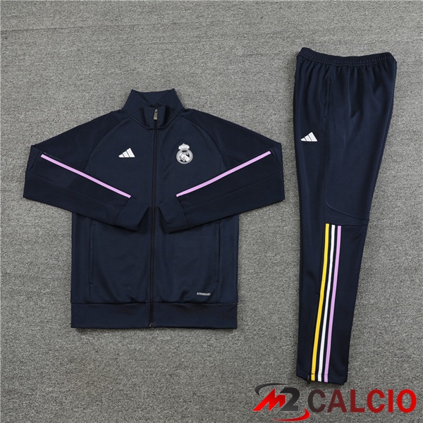 Insieme Tuta Calcio - Giacca Real Madrid Blu Reale 2023/2024