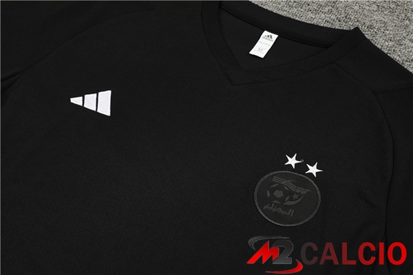 T Shirt Allenamento Algeria + Pantaloncini Nero 2023/2024