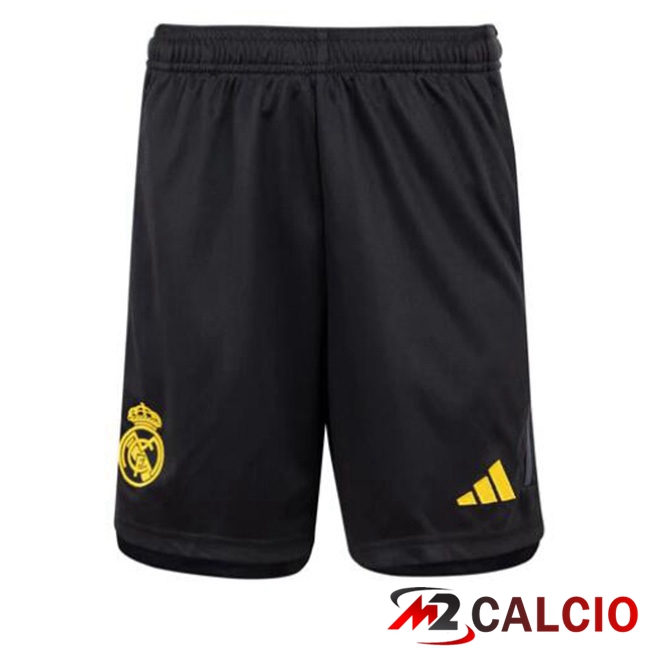 Maglie Calcio Personalizzate,Tute Calcio Squadre,Maglia Nazionale Italiana Calcio | Pantaloncini Calcio Real Madrid Terza Nero 2023/2024