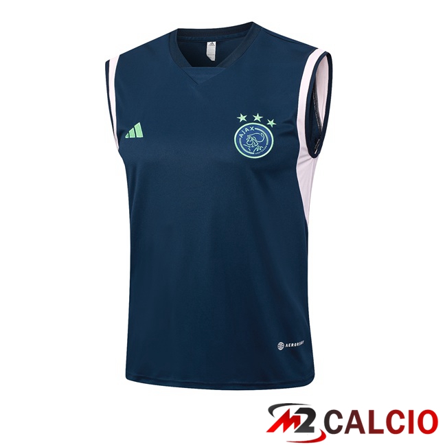 Maglie Calcio Personalizzate,Tute Calcio Squadre,Maglia Nazionale Italiana Calcio | Canotta Calcio AFC Ajax Blu Reale 2023/2024