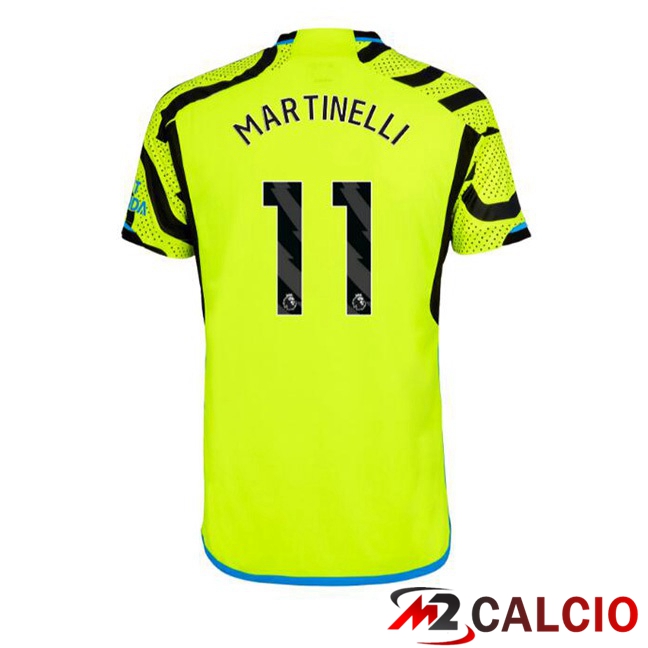 Maglie Calcio Personalizzate,Tute Calcio Squadre,Maglia Nazionale Italiana Calcio | Maglie Calcio Arsenal (MARTINELLI 11) Seconda Verde 2023/2024